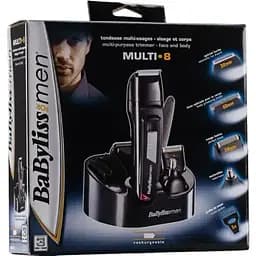 Тример 8 в 1 BaByliss /30 minute/Un nivel/5 pozitii (3, 6, 9, 12 si 15mm)/4 nivele/3-5-7-10mm