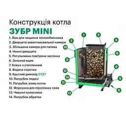 Твердопаливний котел Zubr Mini 18 кВт - мініатюра 10