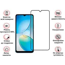 Захисне скло BeCover для Infinix Hot 12і (X665B) Black (708540) - мініатюра 3