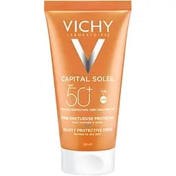Сонцезахисний крем для обличчя потрійної дії Vichy Ideal Soleil Capital SPF 50+ 50 мл