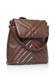 Жіночий рюкзак Sambag Loft QSH шоколадний 30 x 26 x 14 см (22011020)
