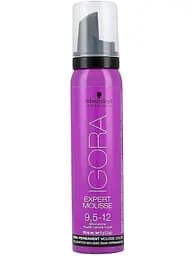 Мус-фарба для волосся Schwarzkopf Professional Igora Expert Mousse, відтінок 9,5-12, 100 мл (1917518) - мініатюра 2