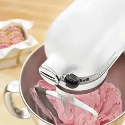 Насадка-лопатка KitchenAid з гнучким ребром для чаші 4.8л, 4.7л, 4.3л, 3л біла (5KFE5T) - мініатюра 3