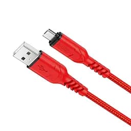 Кабель Hoco X59 USB to MicroUSB 1 м красный