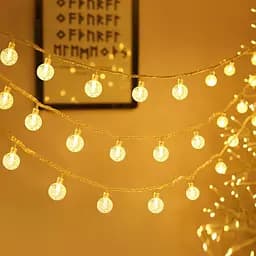 Сказочные огни Zorela Globe Fairings, 15M/49ft 100 LED Globe String Lights с пультом дистанционного управления — Питание от USB