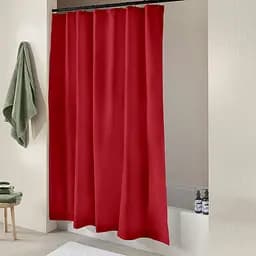 Шторка для душу та ванної Cosas з кільцями 180х180 chilli, червоний (ShowerCurtains_09Chilli_DUK_180x180_Hook) - мініатюра 3