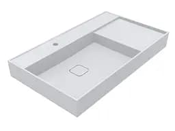 Умивальник Miraggio SOUL 900 Miramarble (8813319) Miramarble, Глянцевий, Підвісний, Білий