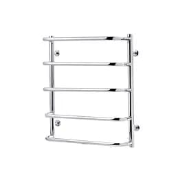 Полотенцесушитель водяной Kroner Скоба ДСп03 600x530/5 с полкой CV014724, Хром, нижнее