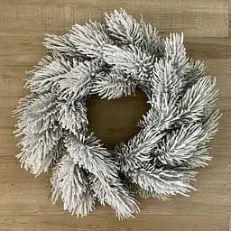 Вінок хвойний Hvoya Сосна литий засніжений 60 см