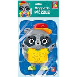 Магнітні пазли Vladi Toys Єнот 12 елементів (VT3205-91) - мініатюра 2