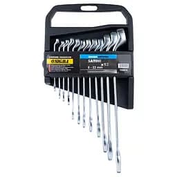 Ключі ріжково-накидні глибокі Sigma 12 шт (7-15, 17, 19, 22 мм) CrV polished (6010241)