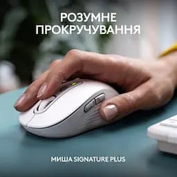 Комплект (клавіатура, миша) бездротовий Logitech Signature Slim Combo MK950 OffWhite (920-012491) - мініатюра 9