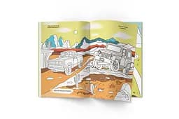 Перша кольорове розмальовка Кристал Бук Малюємо машинки, з розвиваючими завданнями, 16 сторінок (F00026723) - мініатюра 3