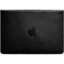 Шкіряний чохол-конверт BlankNote на магнітах для MacBook 14 Чорний
