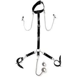 Бондажный набор с металлическим анальным крюком №4 Art of Sex Beatrice Bondage set with anal hook №4