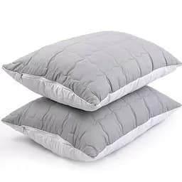 Набір Руно ковдра 200х220 + подушка 50х70 см Grey White 2 шт. 925.52_Grey White - мініатюра 4