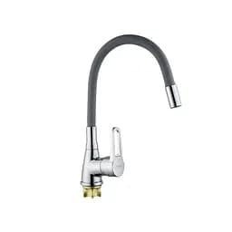 Смеситель для кухни с силиконовым изливом Champion Sop 014-045 MI6361 Хром