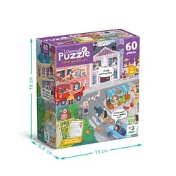 Дитячий віммельпазл "Містечко професій" DoDo Toys 300662, 60 елементів - мініатюра 6