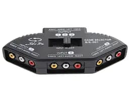 Switch 3RCA переключатель 3x3RCA на 1x3RCA