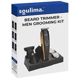 Тример для волосся Soulima  23574 багатофункціональний, 5 насадок, для бороди, вусів, носа, 60 хв роботи