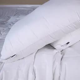 Літній постільний комплект MirSon Line Satin Light Pro Snow White Бавовна Євро (2200010977622) - мініатюра 7