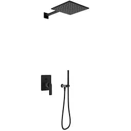 Душова система Kohlman Experience 30 black + BOX прихованого монтажу QW210EBQ30, Чорний матовий