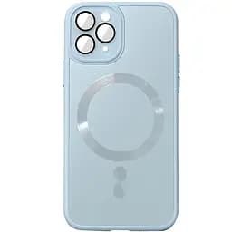 Чохол Epik TPU+Glass Sapphire Midnight with MagSafe для Apple iPhone 12 Pro 6.1 Блакитний/Blue