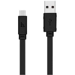 Кабель Hoco X5 Bamboo Type-C charging Cable Чорний