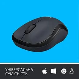 Бездротова миша Logitech M220 Wireless Charcoal (910-004878) - мініатюра 4