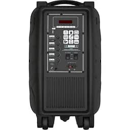 Портативна колонка BIG TORNADO 300W, два радіомікрофони, караоке - мініатюра 3