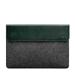 Чохол-конверт BlankNote із клапаном шкіра+фетр для MacBook 16" Зелений Crazy Horse - мініатюра 6