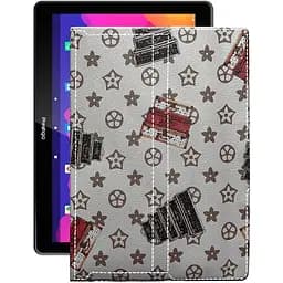 Чехол StatusCASE из экокожи для планшета Prestigio Muze 3231 4G Луи-Витон-белый