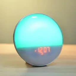 Световой будильник-ночник с подсветкой Sunshine Часы с имитацией восхода солнца FM радио и поддержкой WI-FI