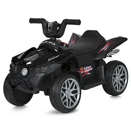 Квадроцикл дитячий 12V 2 мотора 25W MP3 USB EVA шкіра чорний (M 6181EL-2)