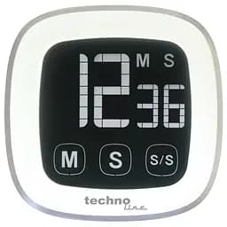 Таймер кухонний Technoline KT400 Magnetic Touchscreen White (KT400) - мініатюра 2
