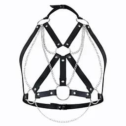 Портупея жіноча Art of Sex - Aiden Leather harness, Чорна, XS-M