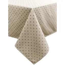 Скатерть Прованс Хозяйка Горох 220х136 см бежевая (31596)