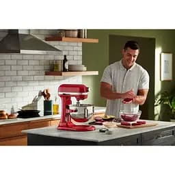 Кухонна машина KitchenAid Heavy Duty 5KSM55SXXEER з підйомною чашею 5.2 л червона (5KSM55SXXEER) - мініатюра 14