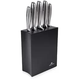 Набір з 5 кухонних ножів та підставки Gerlach Чорно-сріблястий 000267175