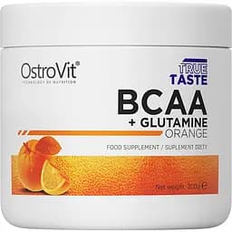 Амінокислоти OstroVit BCAA + Glutamine Апельсин 200 г