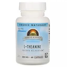 Теанин 200 мг Serene Science Source Naturals 60 капсул