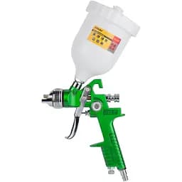 Фарборозпилювач Sigma HVLP 1.4 мм з верхнім баком 600 мл Green (6812021)