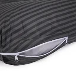 Подушка для вагітних та відпочинку MirSon U-подібна №5031 Color Line Stripe Black 140х75х20 см чорна (2200010969924) - мініатюра 3