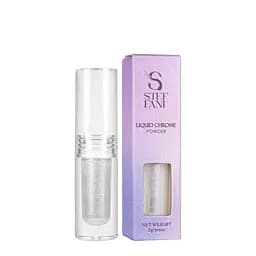 Втирание для гель-лака Steffani Liquid Chrome Powder перламутровое жидкое 2 мл 05 Серебристый перламутр