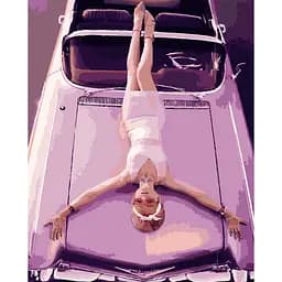 Картина по номерам Strateg ПРЕМИУМ Розовый гламур размером 40х50 см (GS445) 4823113843670