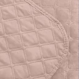 Покривало ТЕП Velour ромб круглий 210х150 см пудрове (4-00515_22420) - мініатюра 3
