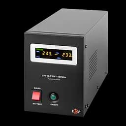 ДБЖ з правильною синусоїдою 12V LPY-B-PSW-1000VA+(700Вт) 10A/20A - мініатюра 2