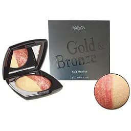 Пудра компактная Karaja Gold & Bronze, тон 35, 7 г