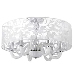 Люстра потолочная Brille с абажуром торт E14 60W WH (BL-059S/6)