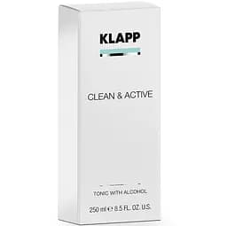 Тонік для обличчя Klapp Clean & Active Tonic with Alcohol, 250 мл - мініатюра 2